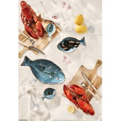 Ib Laursen Skl Ocean Blue mini fiskeformet - 10,7cm