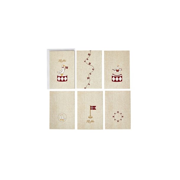 Speedtsberg  - TILLYKKE - Kort med kuvert 6 stk 