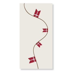 Speedtsberg - fdselsdags serviet med flag  - pakke med 16 stk