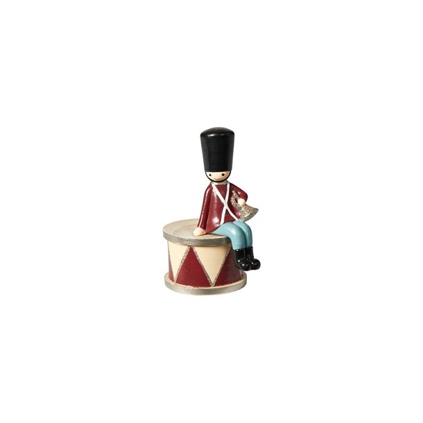 Speedtsberg -  Jim garder p� tromme 7 x 6 x 12cm- Polyresin