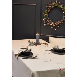 Speedtsberg - Dug med broderi 140x360cm bomuld 