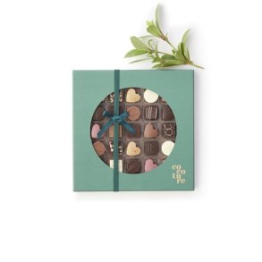Cocoture 25 stk. fyldte chokolader og konfektstykker i grn ske - 225g