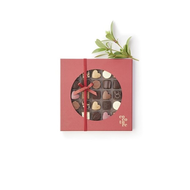 Cocoture 25 stk. fyldte chokolader og konfektstykker i rd ske 225g