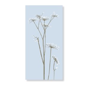 Speedtsberg - Lysebl� serviet med blomster 40x40cm 16stk