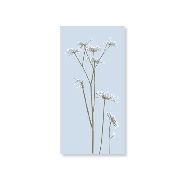 Speedtsberg - Lysebl� serviet med blomster 40x40cm 16stk
