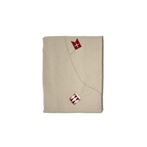 Speedtsberg - Dug med broderi flag 140x240cm bomuld