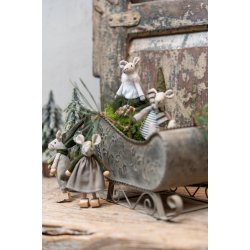 Speedtsberg - Noa &amp; Nelli tr�sko 2 forskellige - gr�n-  H11cm stof - s�t af 2 stk