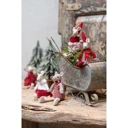 Speedtsberg - Noa &amp; Nelli siddende H13cm stof - s�lges i s�t. (r�d)