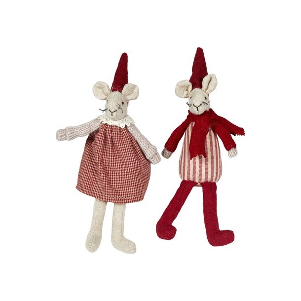Speedtsberg - Noa &amp; Nelli siddende H13cm stof - s�lges i s�t. (r�d)