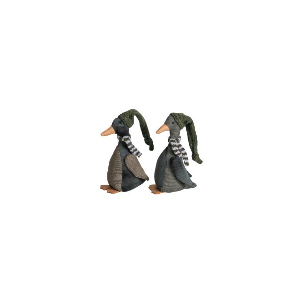 Speedtsberg - Gr�n Olav med hat og t�rkl�de 2 forskellige 14cm stof- 1 stk. 