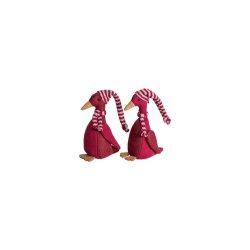 Speedtsberg - R�d Olav med hat og t�rkl�de 2 forskellige 14cm stof- 1 stk. 