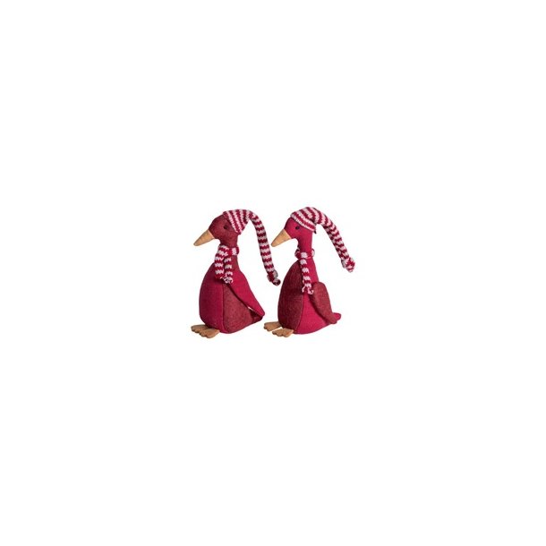 Speedtsberg - R�d Olav med hat og t�rkl�de 2 forskellige 14cm stof- 1 stk. 