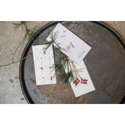 Speedtsberg - juleserviet - Merry Christmas  - pakke med 16 stk - hvid