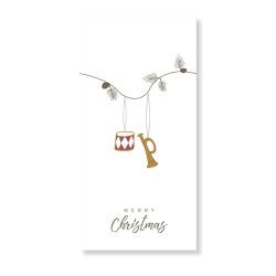 Speedtsberg - juleserviet - Merry Christmas  - pakke med 16 stk - hvid