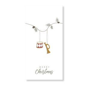 Speedtsberg - juleserviet - Merry Christmas  - pakke med 16 stk - hvid