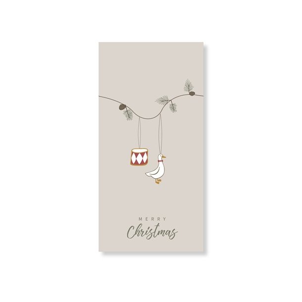 Speedtsberg - juleserviet - Merry Christmas  - pakke med 16 stk