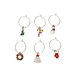 Speedtsberg - Charms julemotiver 6 stk 5x3cm metal - s�lges som  s�t med 6 stk.