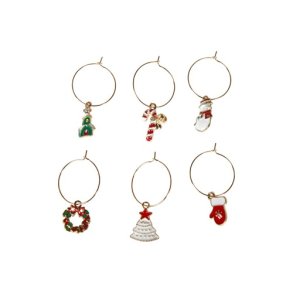 Speedtsberg - Charms julemotiver 6 stk 5x3cm metal - s�lges som  s�t med 6 stk.
