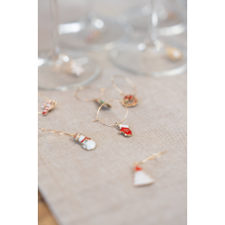 Speedtsberg - Charms julemotiver 6 stk 5x3cm metal - s�lges som  s�t med 6 stk.