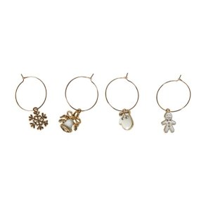 Speedtsberg - Charms julemotiver 4 stk 5x3cm metal - s�lges som s�t af 4 stk.