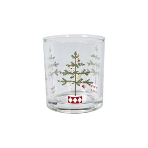 Speedtsberg Fyrfadsstage med juletr� D7x8cm glas