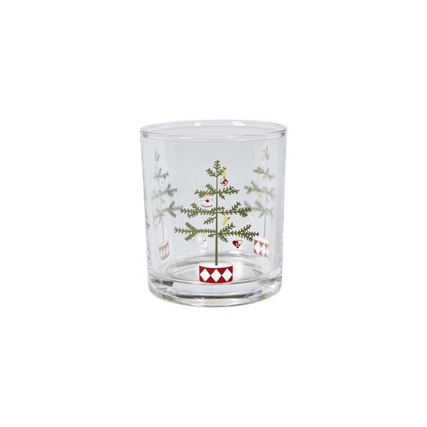 Speedtsberg Fyrfadsstage med juletr� D7x8cm glas