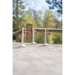 Speedtsberg Flag HJERTE 8x5x14 keramik - pris 1 stk. 3 forskellige