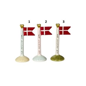 Speedtsberg Flag EN LILLE NY 3 forskellige 8x5x14cm keramik - pris 1 stk. 