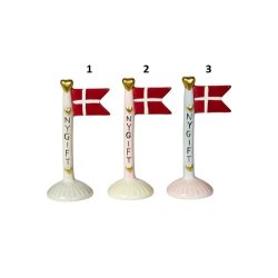 Speedtsberg Flag NYGIFT 8x5x14 keramik - pris 1 stk. 3 forskellige