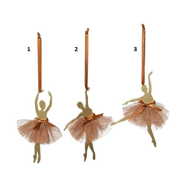 Speedtsberg -Ballerina 10x1x17cm metal - 3 forskellige - 1 stk. v�lg variant - brun