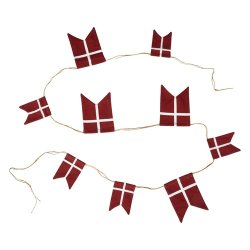 Speedtsberg - Flagranke med 9 flag mix 9-12cm 225cm bomuld
