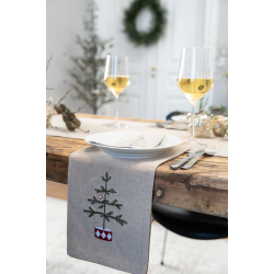 Speedtsberg Mundserviet med broderi s�t af 4 -  40x40cm bomuld