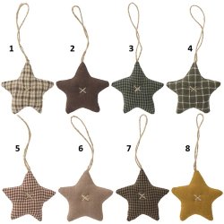 Ib Laursen  Stjerne My Nostalgic Christmas - 8 forskellige - gyldne farver 1 stk. 
