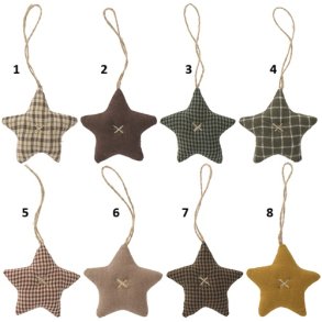 Ib Laursen  Stjerne My Nostalgic Christmas - 8 forskellige - gyldne farver 1 stk. 