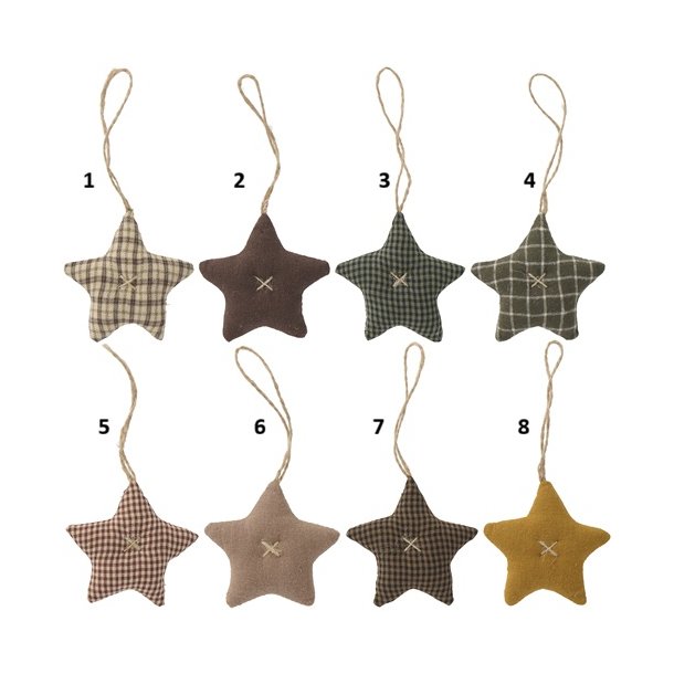 Ib Laursen  Stjerne My Nostalgic Christmas - 8 forskellige - gyldne farver 1 stk. 
