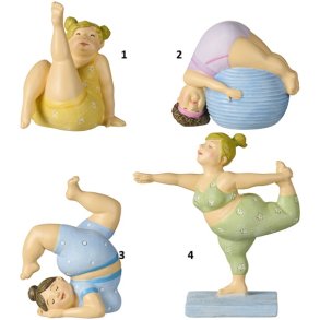 Ib Laursen Damer i yoga-positur - 4 forskellige - 1 stk.