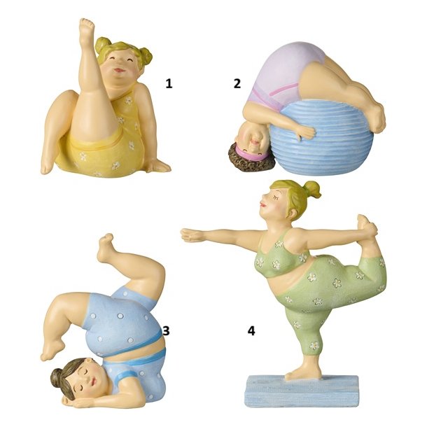 Ib Laursen Damer i yoga-positur - 4 forskellige - 1 stk.