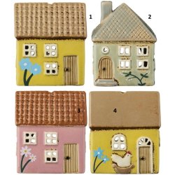 Ib Laursen Hus til fyrfadslys 4 forskellige mini Nyhavn - pris 1 stk.