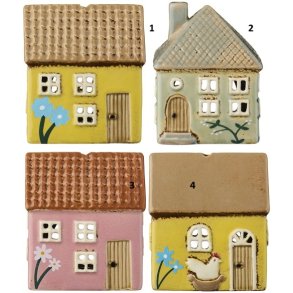 Ib Laursen Hus til fyrfadslys 4 forskellige mini Nyhavn - pris 1 stk.