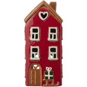 Ib Laursen Hus til fyrfadslys Stillenat k�lk ved d�ren 20,3 cm. h�j