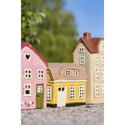 Ib Laursen Hus til fyrfadslys Ebeltoft gr�n d�r jordb�rranke