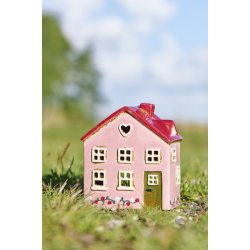 Ib Laursen Hus til fyrfadslys Ebeltoft gr�n d�r jordb�rranke