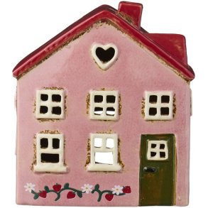 Ib Laursen Hus til fyrfadslys Ebeltoft gr�n d�r jordb�rranke