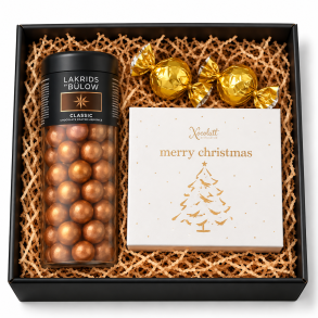 L�kker julefork�lelse med lakrids, karamel og chokolade