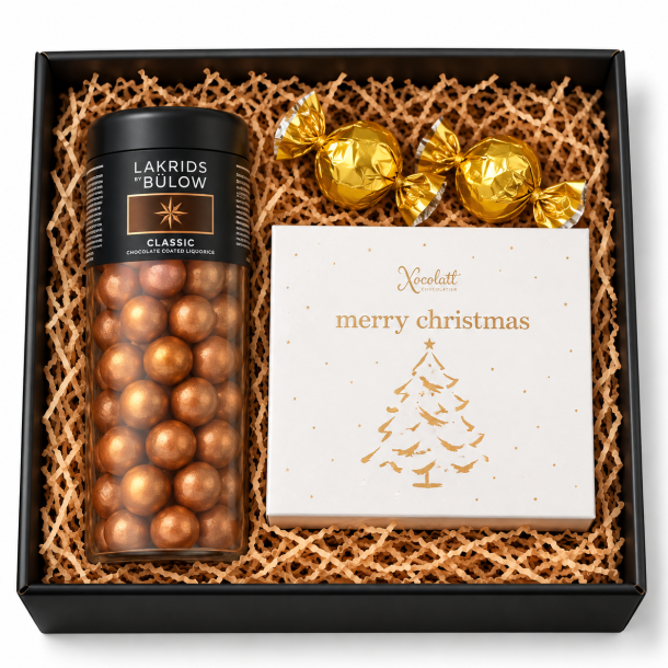 L�kker julefork�lelse med lakrids, karamel og chokolade