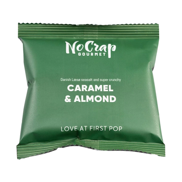 No Crap - Gourmet popcorn med mandler og karamel- 15g