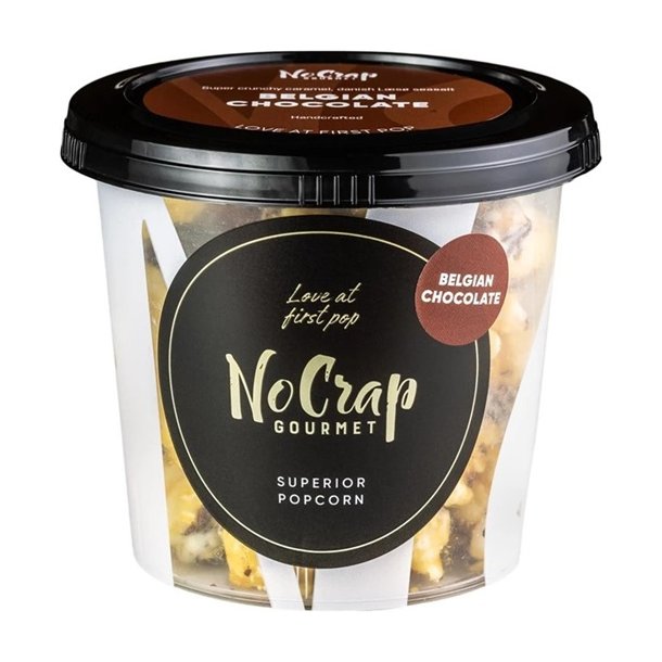 No Crap - Gourmet popcorn med belgisk chokolade - 65g