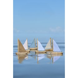 Ib Laursen - Skib med enkelt sejl 6 forskellige Nautico. 1 stk.