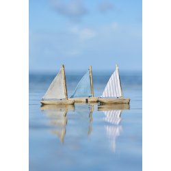 Ib Laursen - Skib med enkelt sejl 6 forskellige Nautico. 1 stk.