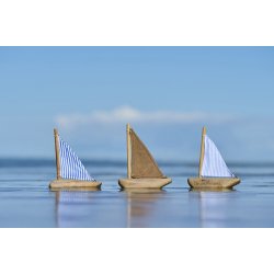 Ib Laursen - Skib med enkelt sejl 6 forskellige Nautico. 1 stk.